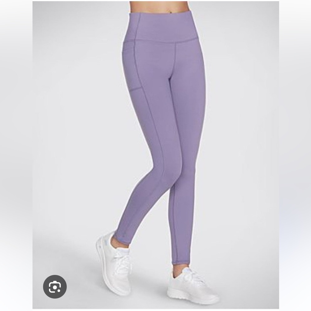 NWT Skechers Womens Go Walk Lavender High-Waisted Leggings